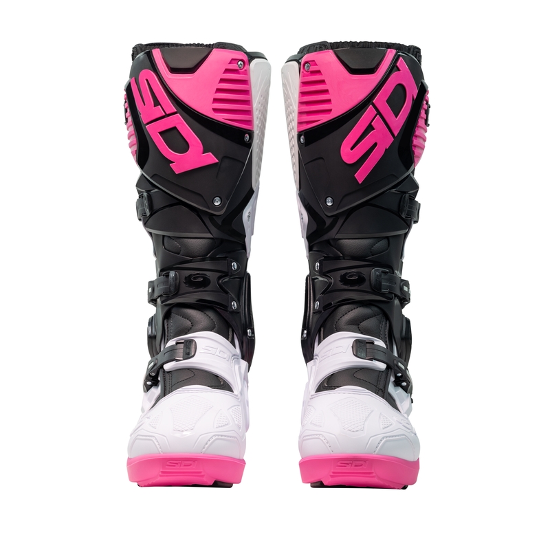 Stivali moto SiDi Crossfire 3 SRS nero-bianco-rosa
