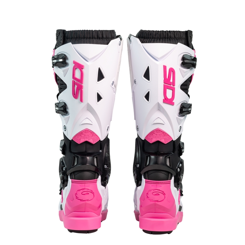 Stivali moto SiDi Crossfire 3 SRS nero-bianco-rosa