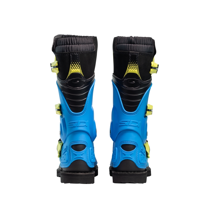 Stivali motocross per bambini SiDi Flame blu-giallo-nero