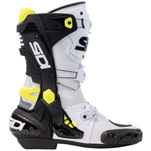 Stivali moto SiDi Rex bianco-nero-giallo