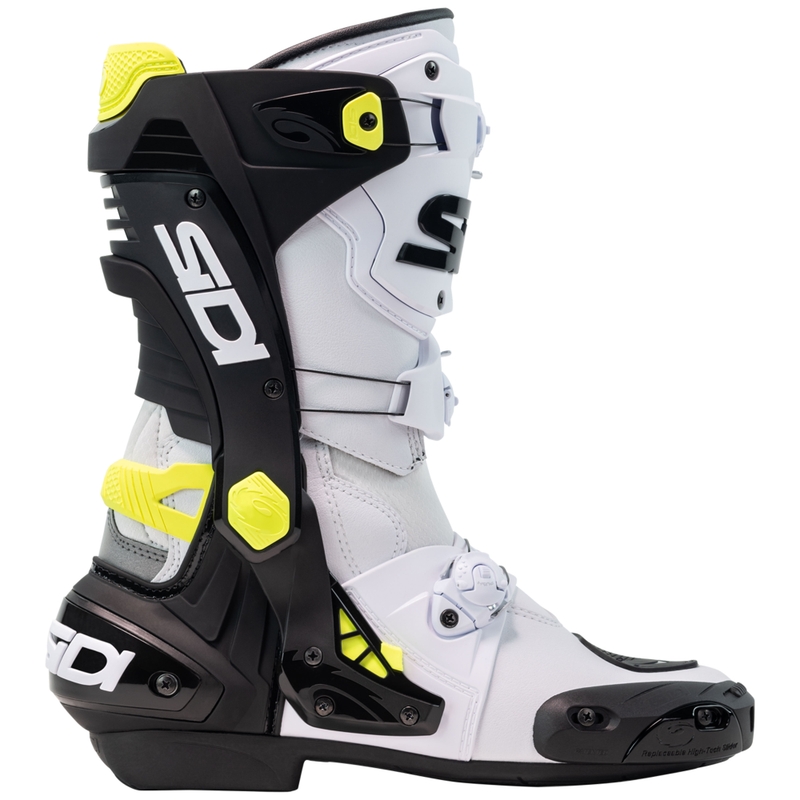 Stivali moto SiDi Rex bianco-nero-giallo