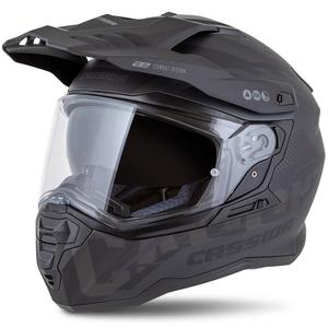 Casco enduro Cassida Road Runner TechniX nero opaco-nero-grigio