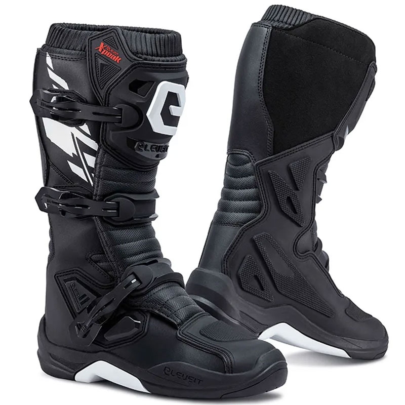 Stivali motocross moto Eleveit X-Peak Neri