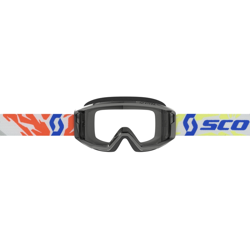 Occhiali motocross per bambini SCOTT Primal Youth neri con plexiglass trasparente