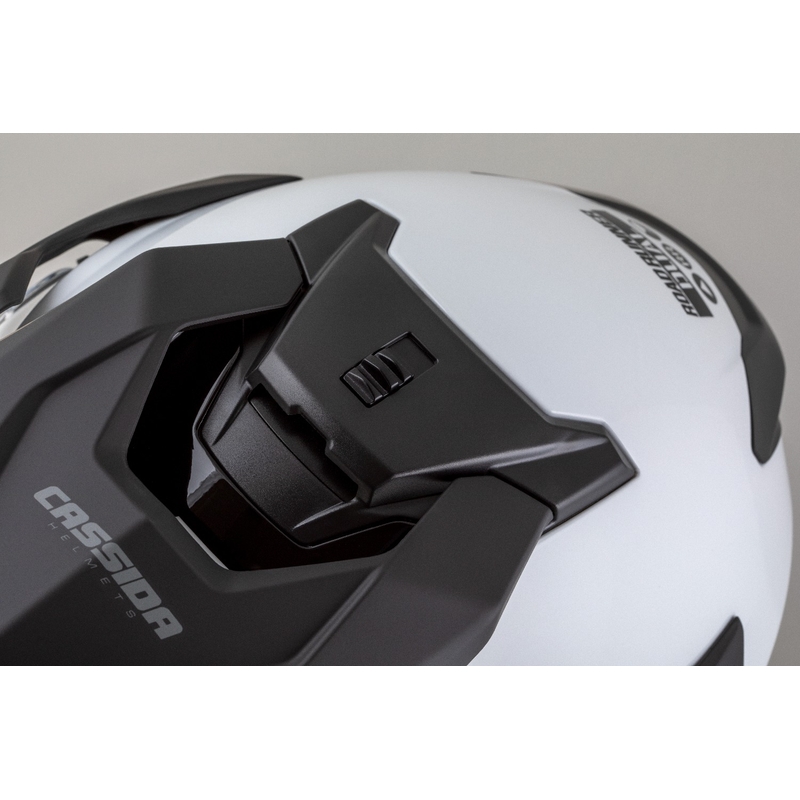 Casco enduro Cassida Road Runner Dual bianco-nero