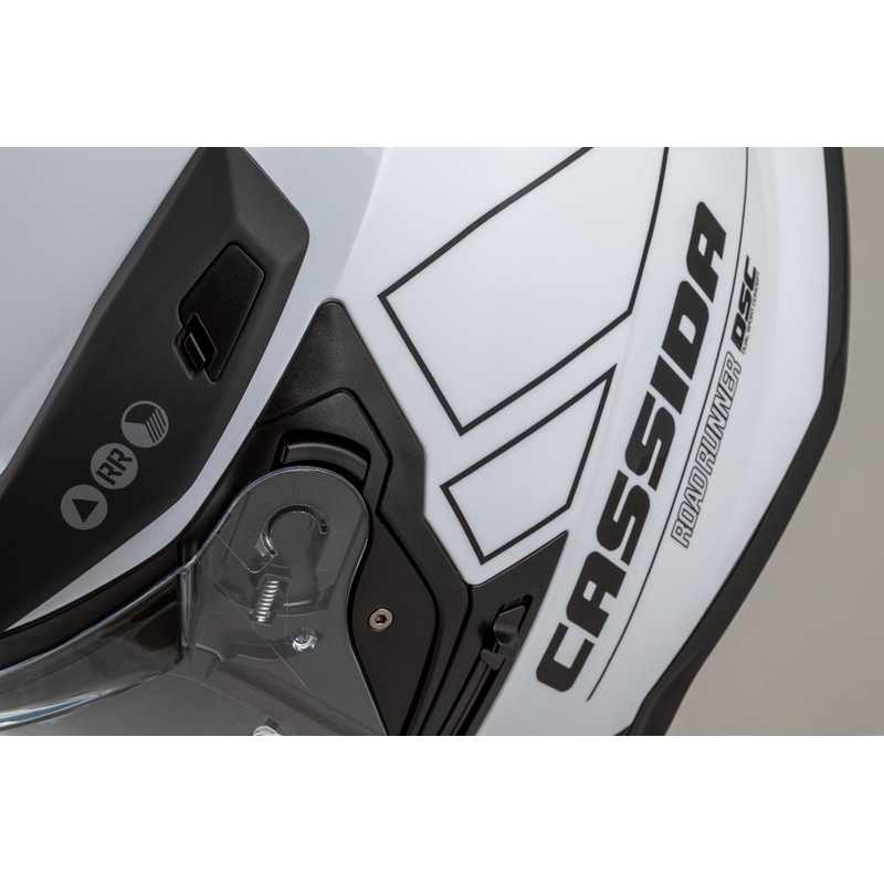 Casco enduro Cassida Road Runner Dual bianco-nero