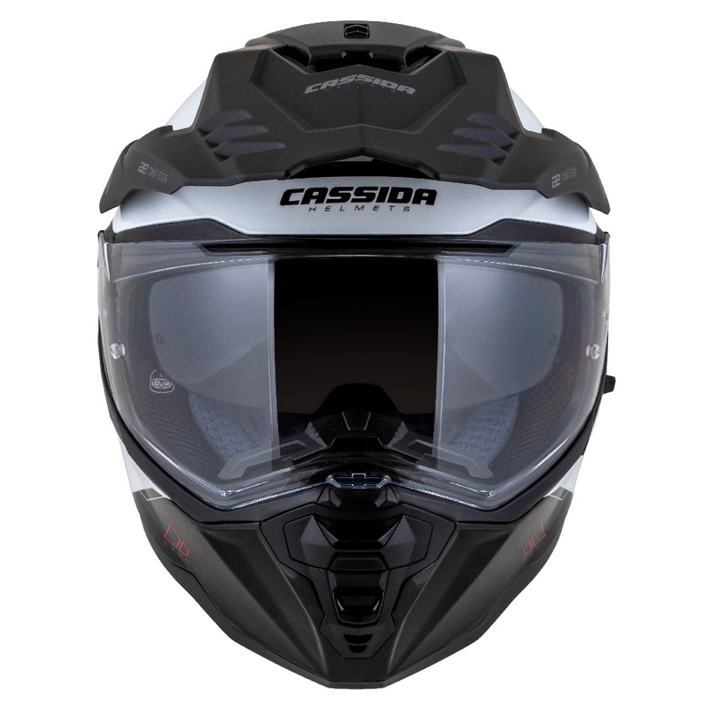 Casco enduro Cassida Road Runner Dual bianco-nero