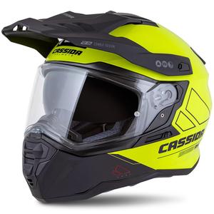 Casco enduro Cassida Road Runner Dual giallo fluo-nero