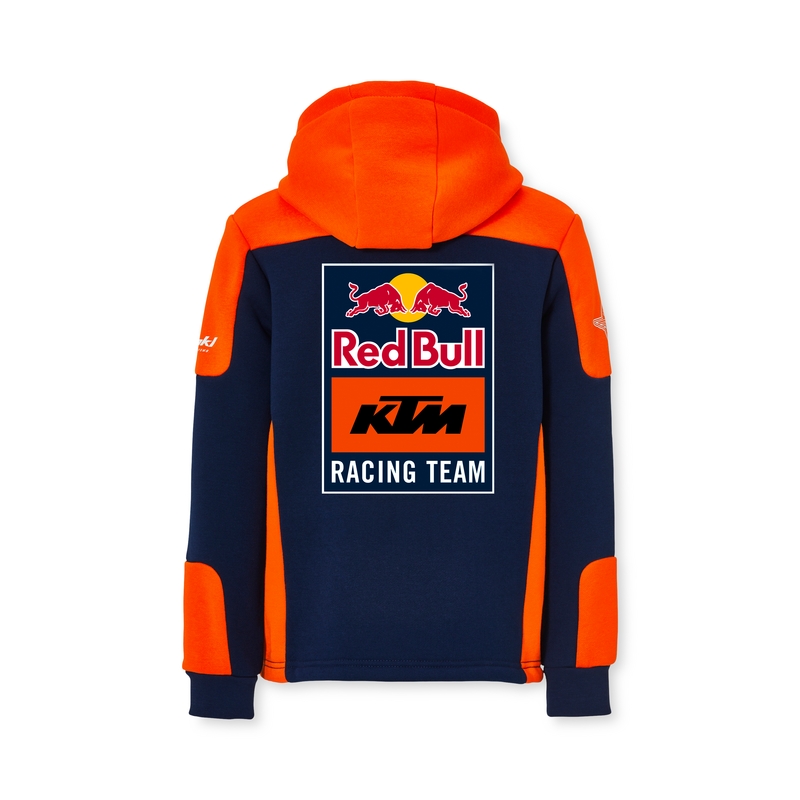 Felpa da bambino blu-arancio KTM Replica Team