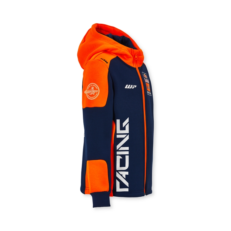 Felpa da bambino blu-arancio KTM Replica Team