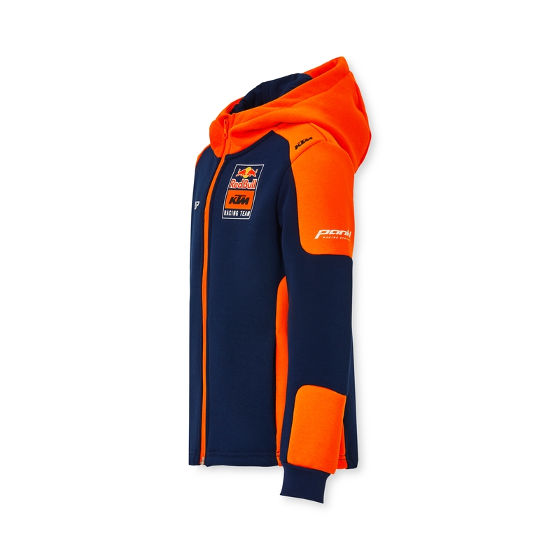 Felpa da bambino blu-arancio KTM Replica Team