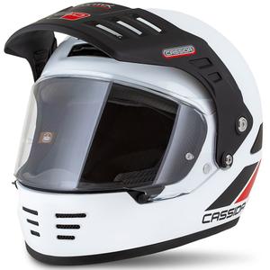 Casco enduro Cassida FormX FlatOut bianco-nero-rosso