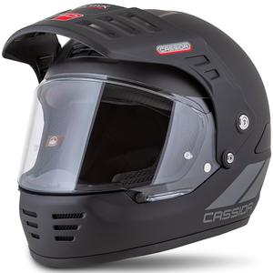 Casco enduro Cassida FormX FlatOut nero opaco-grigio scuro