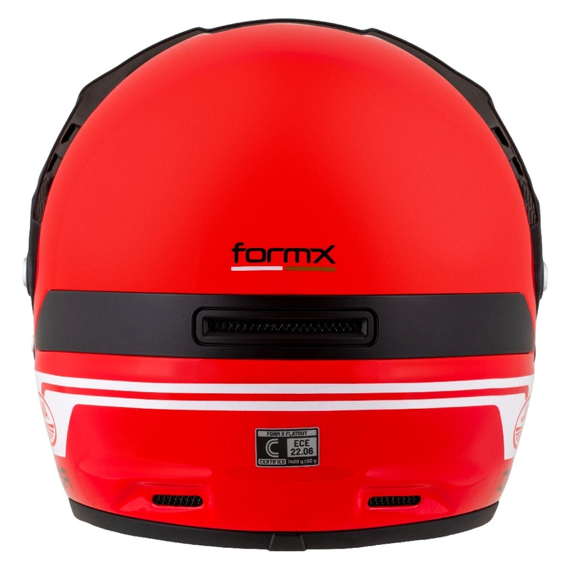 Casco enduro Cassida FormX Jawa RotaX rosso-bianco-oro