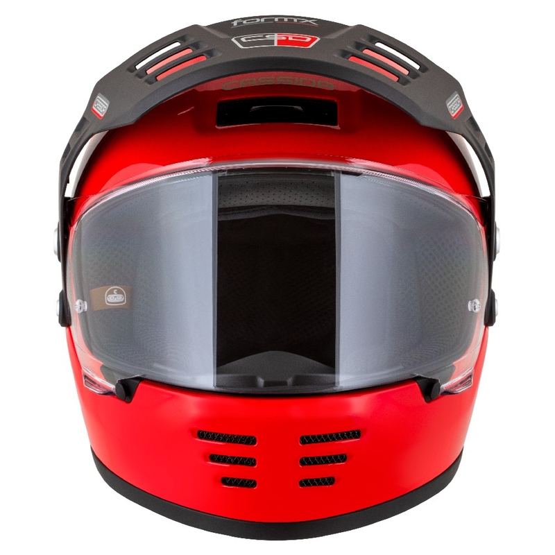 Casco enduro Cassida FormX Jawa RotaX rosso-bianco-oro