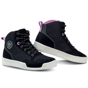 Stivali moto da donna Eleveit Force Airtech Lady nero-rosa