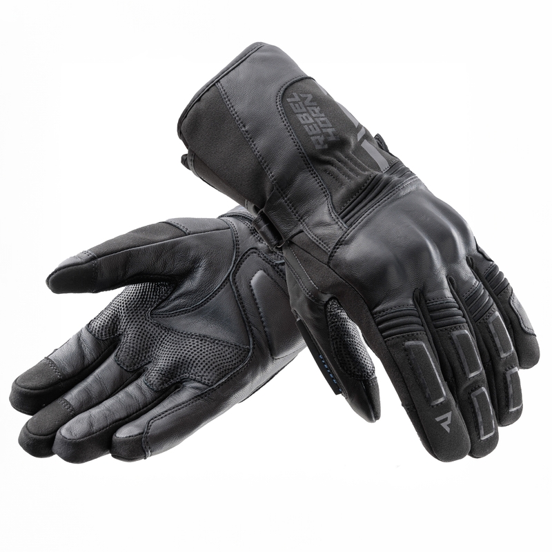 Guanti moto Rebelhorn Tracer WP neri