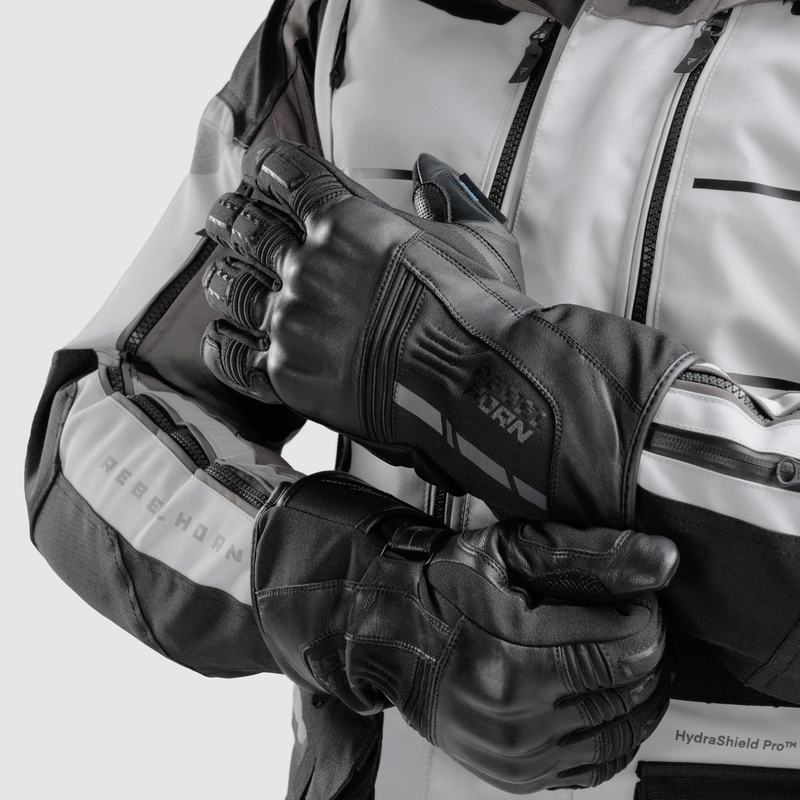 Guanti moto Rebelhorn Tracer WP neri