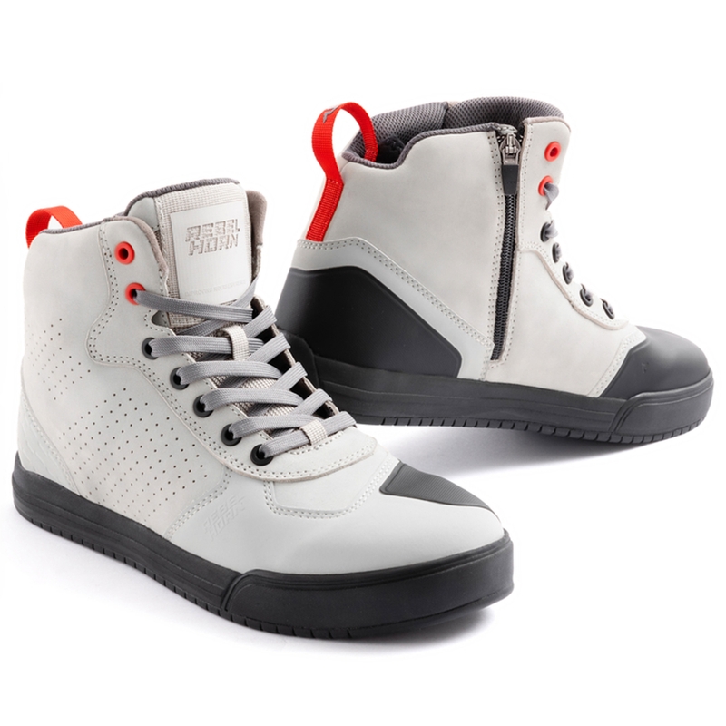 Stivali moto in pelle Rebelhorn Spike grigio