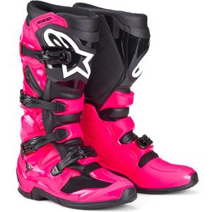 Stivali motocross Alpinestars TECH 7 rosa-nero