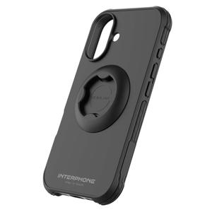 Cover protettiva Interphone QUIKLOX Tetraforce per Apple iPhone 16 Plus nera