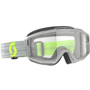 Occhiali motocross SCOTT Split OTG grigio-giallo con plexiglass trasparente