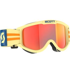 Occhiali motocross SCOTT 89X Era beige con plexiglass arancione