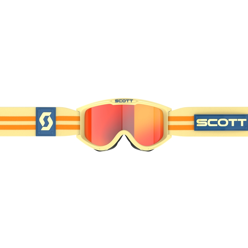 Occhiali motocross SCOTT 89X Era beige con plexiglass arancione
