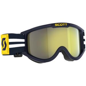 Occhiali motocross SCOTT 89X Era blu-bianco con plexiglass giallo cromato