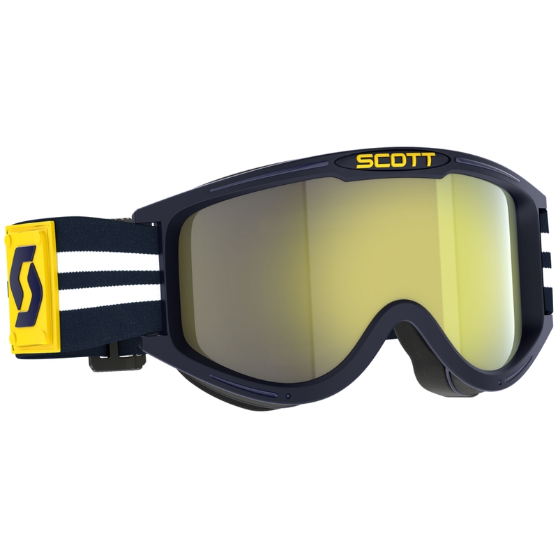 Occhiali motocross SCOTT 89X Era blu-bianco con plexiglass giallo cromato Saldi