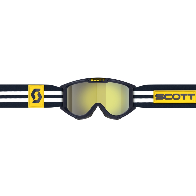 Occhiali motocross SCOTT 89X Era blu-bianco con plexiglass giallo cromato Saldi