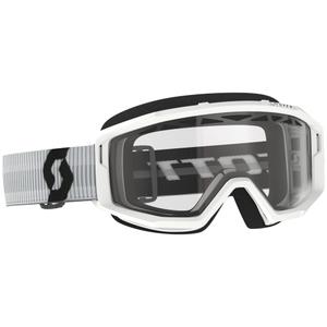 Occhiali motocross SCOTT Primal Enduro bianchi con plexiglass trasparente
