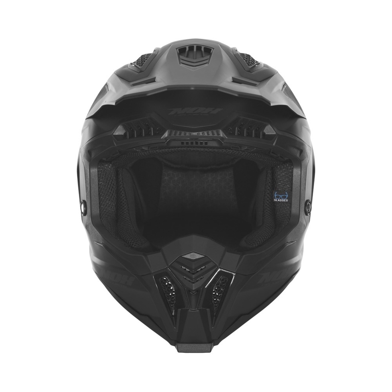 Casco motocross NOX N634 nero opaco