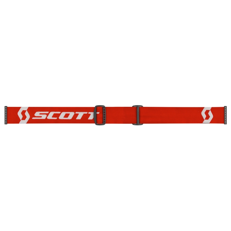 Occhiali motocross SCOTT Primal CH rosso-bianco con plexiglass cromato arancione