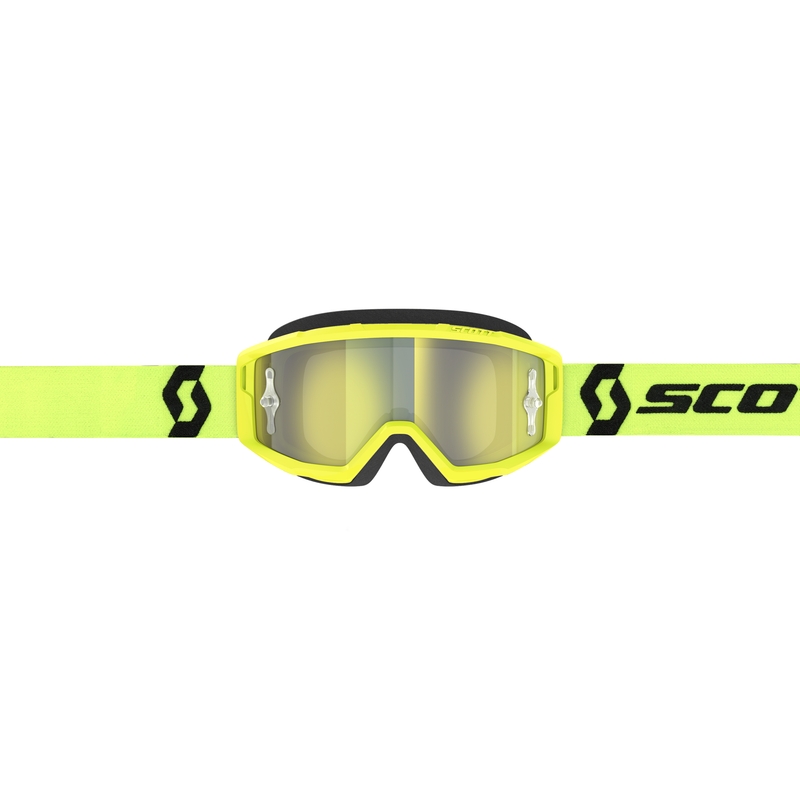 Occhiali motocross SCOTT Primal CH giallo-nero con plexiglass giallo cromato