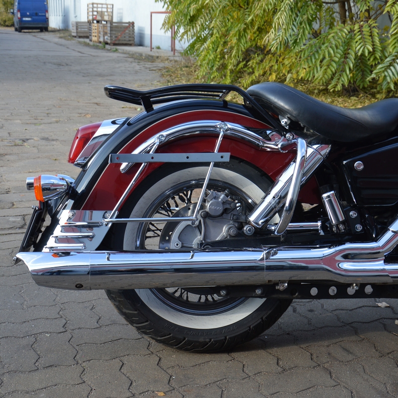 Telaietti di supporto per valigie con schienale HONDA VT1100 C3 Aero cromo