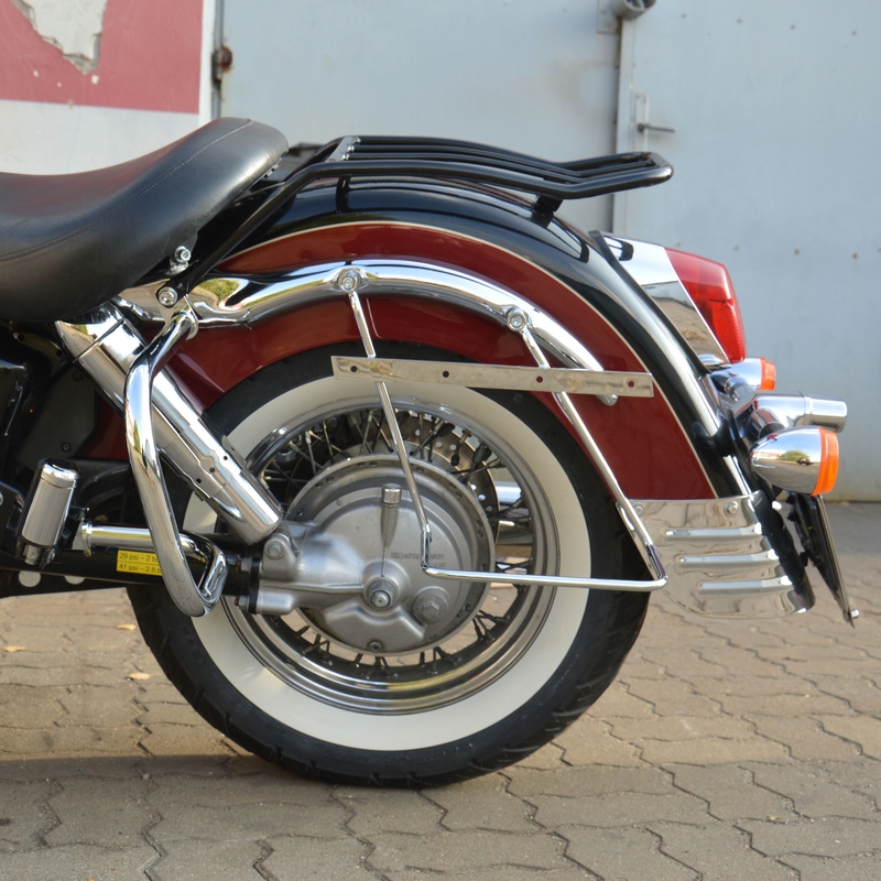 Telaietti di supporto per valigie con schienale HONDA VT1100 C3 Aero cromo