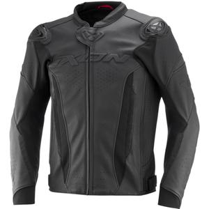 Giacca moto in pelle IXON Vortex 3 nero-nero