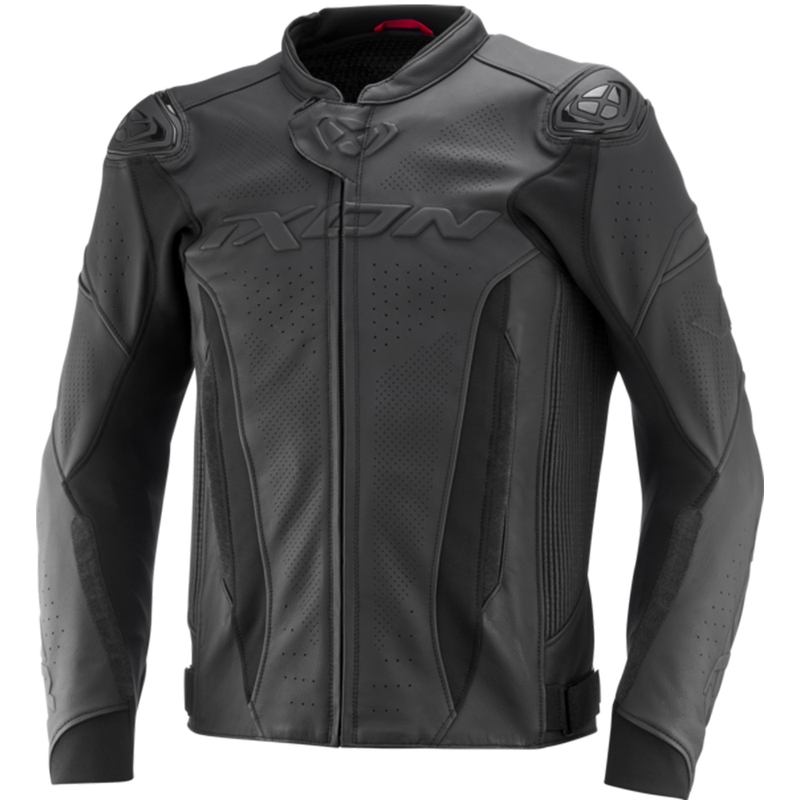 Giacca moto in pelle IXON Vortex 3 nero-nero