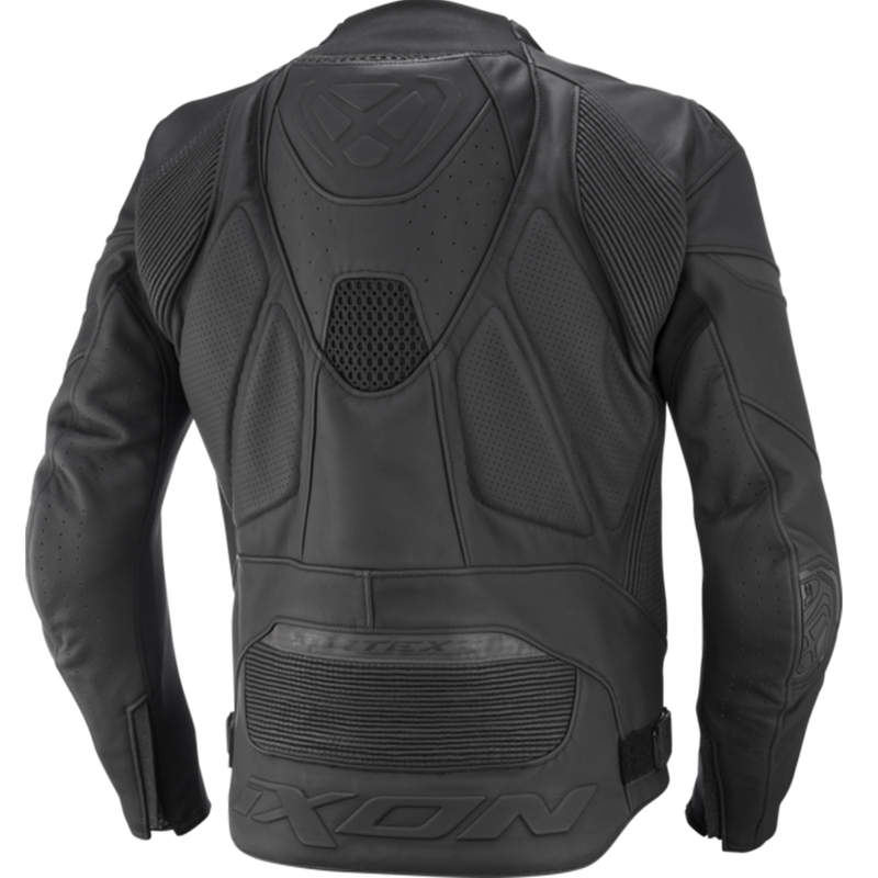 Giacca moto in pelle IXON Vortex 3 nero-nero