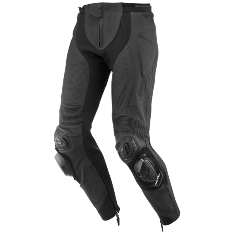 Pantaloni moto in pelle IXON Vortex 3 nero-nero