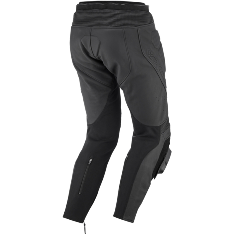Pantaloni moto in pelle IXON Vortex 3 nero-nero