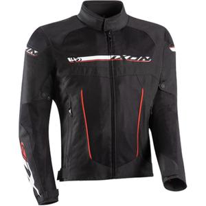 Giacca moto IXON T-Rex nero-bianco-rosso