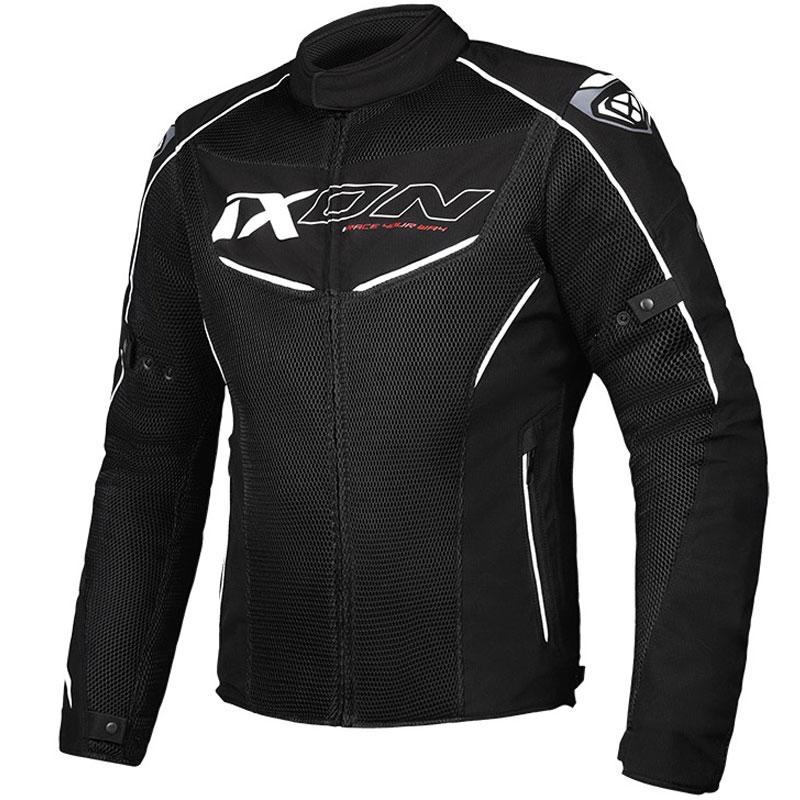 Giacca moto IXON Flicker nero-bianco