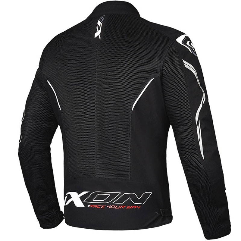 Giacca moto IXON Flicker nero-bianco