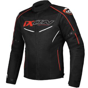 Giacca moto IXON Flicker nero-bianco-rosso