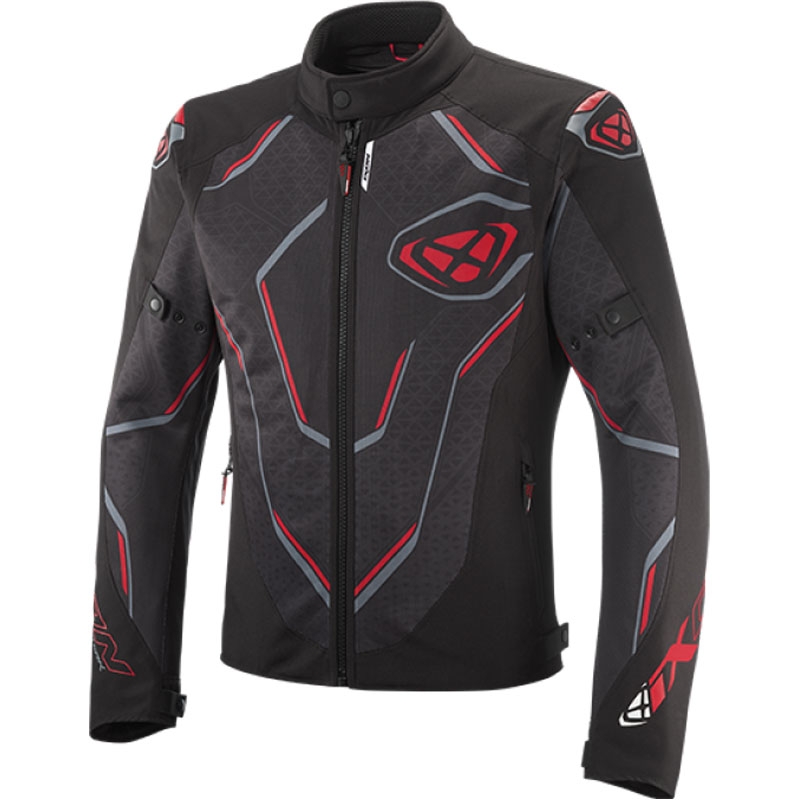 Giacca moto IXON Demoniak nero-rosso