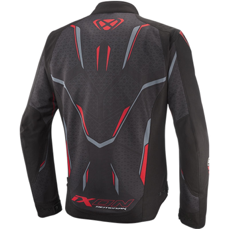 Giacca moto IXON Demoniak nero-rosso