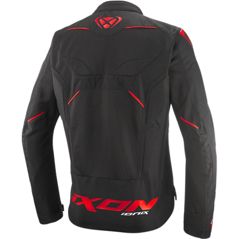Giacca moto IXON Ionix nero-rosso
