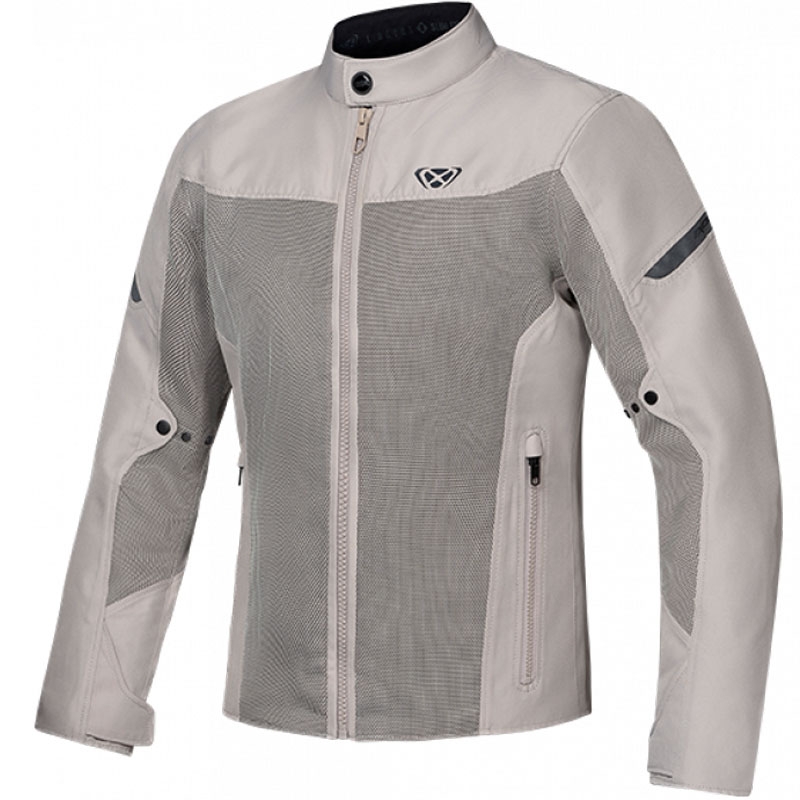 Giacca moto IXON Fresh Slim grigio-beige